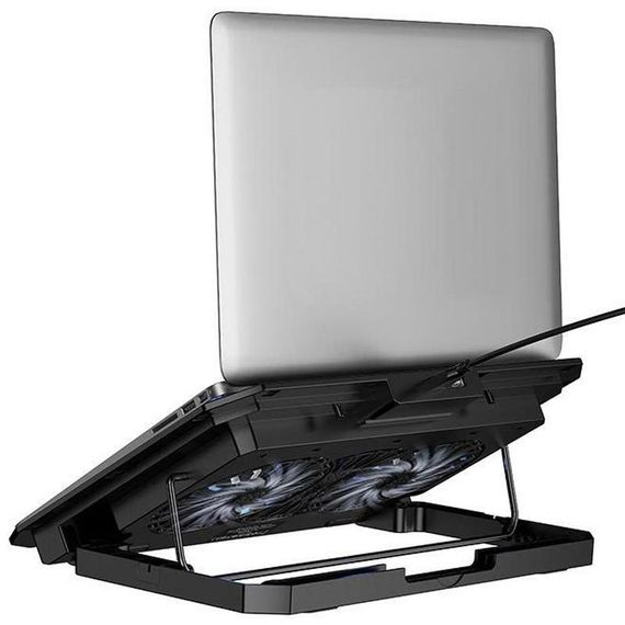 Охолоджуючий кулер-підставка для ноутбуку Hoco GA4 Jade Cooling Stand Black | Зображення 2