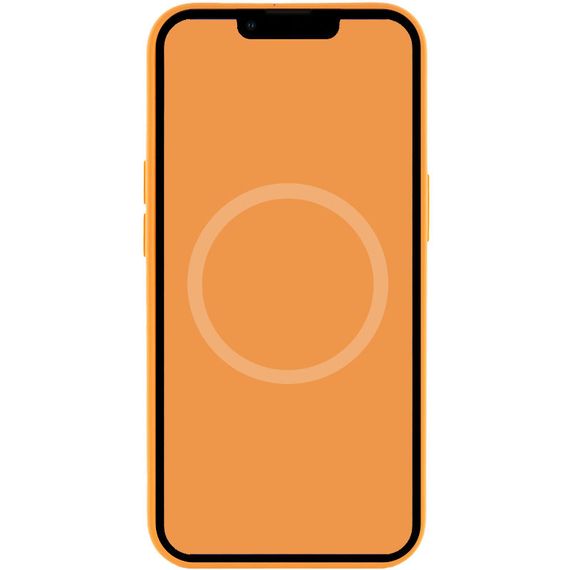 Чохол Silicone case (AAA) with Magsafe and Animation для Apple iPhone 13 Pro (6.1") Помаранчевий / Marigold | Зображення 2