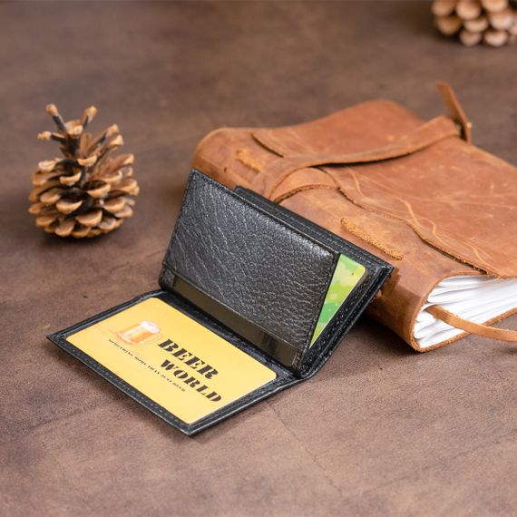 Визитница-книжка ST Leather 19213 Черная | Зображення 7