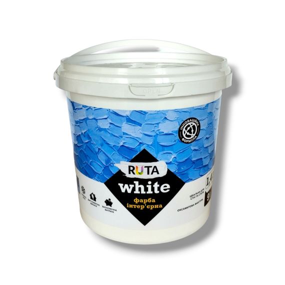 Фарба 1.4 кг для стель і стін White RUTA
