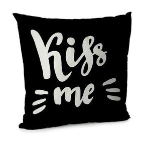 Подушка диванна з оксамиту Kiss me 45x45 см (45BP_18L042)