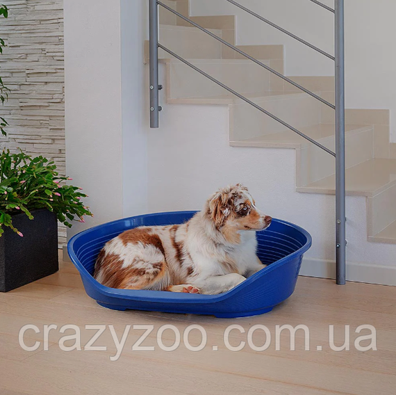 Пластиковий лежак для собак та котів Ferplast Siesta Deluxe 8 синій 82х59.5х25 см 70208914 | Зображення 2