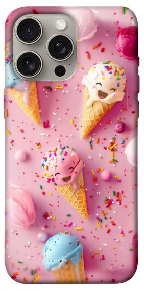 Чохол з картинкою Веселе морозиво для Apple iPhone 15 Pro Max (6.7")