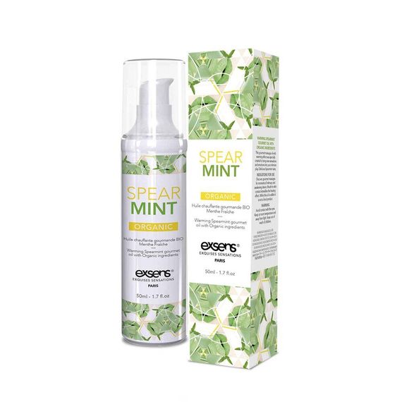 Розпродаж!!! Масажна олія EXSENS Organic Spear Mint 50мл (термін 07.2026) Sex Aura