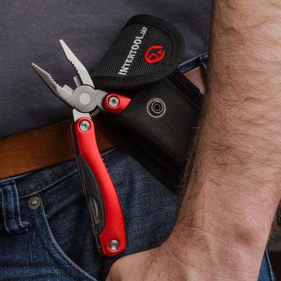 Мультиінструмент 160 мм, 12 в 1, з чохлом INTERTOOL HT-0541 | Зображення 3