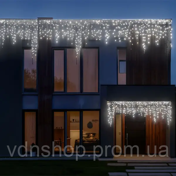 Уличная гирлянда Бахрома 50 м 840 LED черный провод Белый 50MBW | Зображення 1