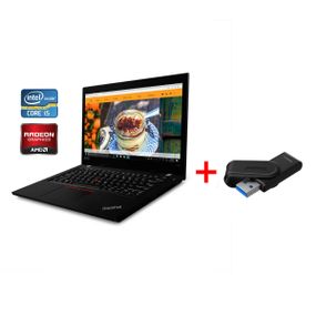 Ноутбук Lenovo ThinkPad L470 / 14" (1920x1080) IPS / Intel Core i5-7200U (2 (4) ядра по 2.5 - 3.1 GHz) / 16 GB DDR4 / 256 GB SSD / AMD Radeon R5 M330, 2 GB DDR3, 64-bit / WebCam / Win 10 Pro б/в + Подарунок Флеш-накопичувач Kingston 64GB