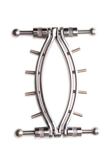 Затискач для вагіни Master Series: Spread 'Em Poker Vagina Clamp with Adjustable Pressure Screws, ши sexstyle