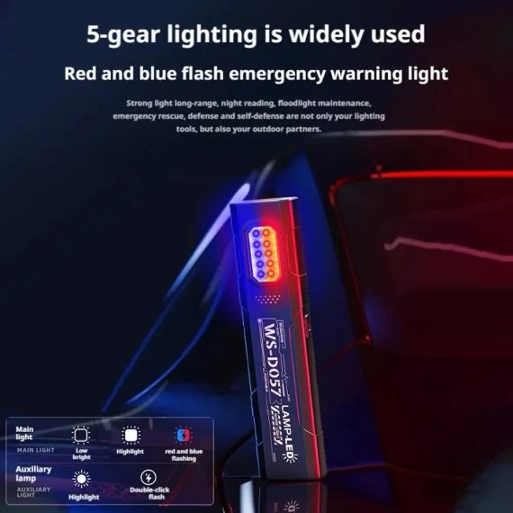 Міні LED-ліхтарик-брелок USB-заряджання 550 лм – надійний помічник у темряві | Зображення 7