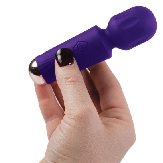 Вібромасажер Rocks Off Mini Wand Violet Dream, 16 режимів Sex Aura | Зображення 1