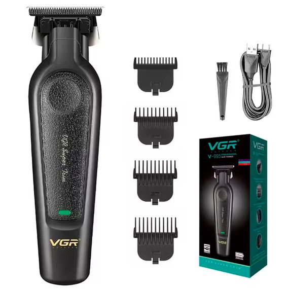 Тример VGR V-998 Blue, 4 насадки, LED дисплей (46245-V-998 BLUE_369) | Зображення 2