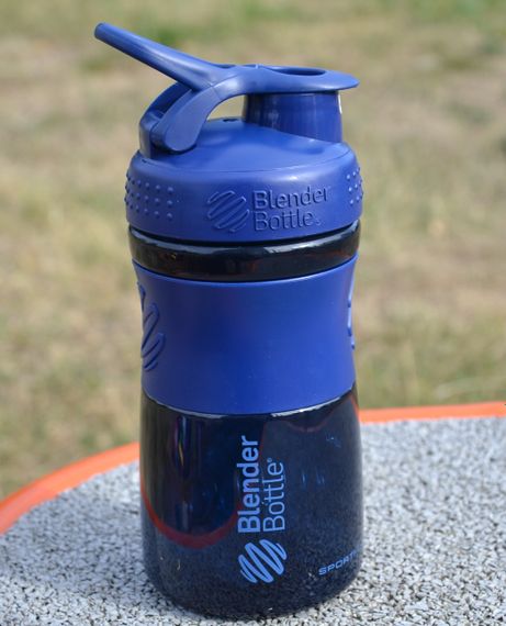 Шейкер спортивний (пляшка) BlenderBottle SportMixer Flip 20oz/590ml Navy | Зображення 7