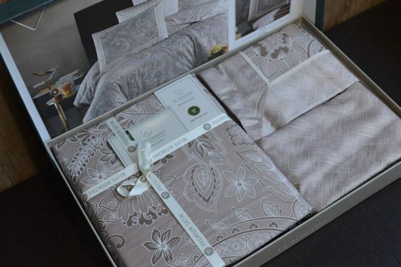 Постельное белье La Romano Premium Satin 200×220 Theron Rock | Зображення 4