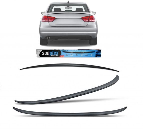 Спойлер LIP (Sunplex, чорний) для Chevrolet Cruze 2009-2015 рр.