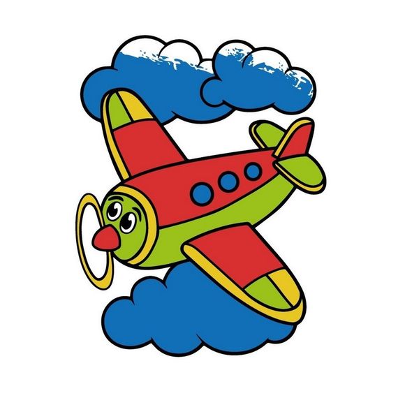 Дитяча розмальовка пальчиковими фарбами "Літачок" 15629-AC 25х25 см