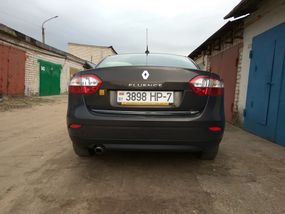 Кромка багажника (нерж.) для Renault Fluence 2009-2024 гг
