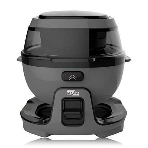 Smart-аерогриль Zepline ZP-140, аерофритюр 10 л, 4000 Вт, 18 програм, сенсорне керування, чорний Сірий | Зображення 4