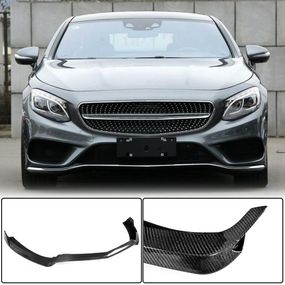 Накладка на передній бампер Lip V1 (для AMG-Line 2015-2018, Карбон) для Mercedes S-class C217 Coupe рр