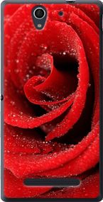 Чехол на Sony Xperia C3 D2502 Красная роза "529u-171-17620"