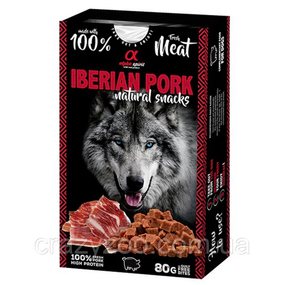 Лакомство для собак Alpha Spirit Iberian Pork Natural Snacks с ветчиной 80 г ALPHD110000845