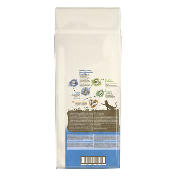 Сухой корм Purina Cat Chow Feline 3-in-1 для взрослых котов 3 в 1 с индейкой 15кг | Зображення 2