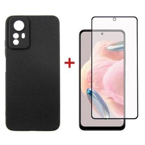 Чехол для мобильного телефона Dengos Kit for Xiaomi Redmi Note 12s case + glass (Black) (DG-KM-45)