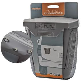 Kurgo Tailgate Dumpster курго контейнер силиконовый на магнитах Сірий | 13,5х6,5х15 см