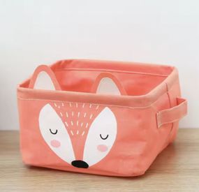 Корзина для игрушек  белья и мелочей Лисенок 16*22*14см