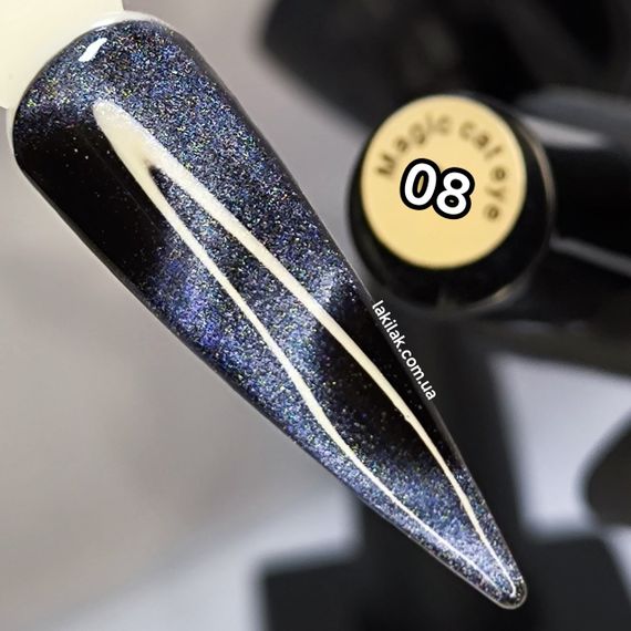 Гель-лак Global Fashion 24D кошачий глаз 08, 8мл | Зображення 2