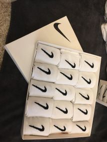 🔥 Оригінальні чоловічі та жіночі шкарпетки Nike – 100% бавовна набор 15 шт