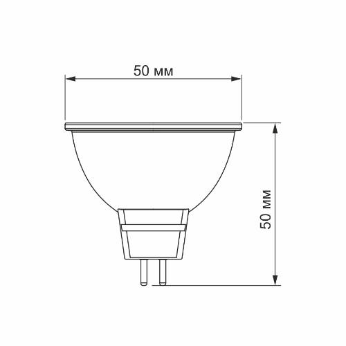 Лампа MR16e 3W GU5.3 4000К 220V LED Videx | Зображення 2