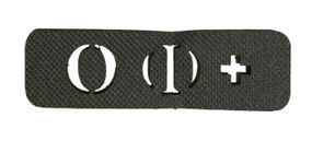 Шевроны  Группа крови O (I) + (8*2) хаки Лазерная перфорация