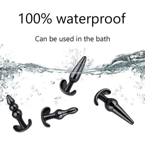 Набор анальных пробок комплект 4 анальные пробки разного размера Набор из анальных пробок набор из 4 | Зображення 3