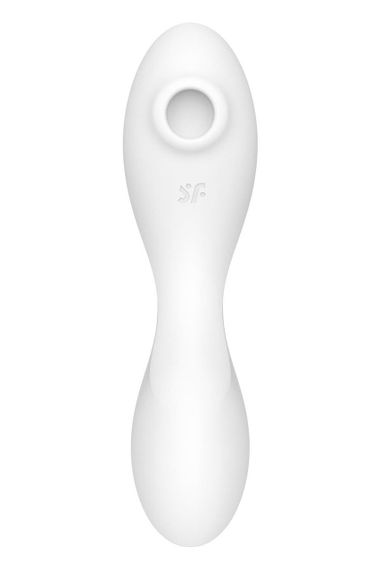 Вакуумний смарт-стимулятор із вібрацією Satisfyer Curvy Trinity 5+, Білий | Зображення 1