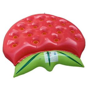 Пляжный надувной матрас  "Клубника"  1,4 *1,4