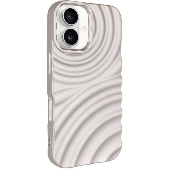 Чохол TPU MonoWave для Apple iPhone 16 (6.1") Light Green Light Gray