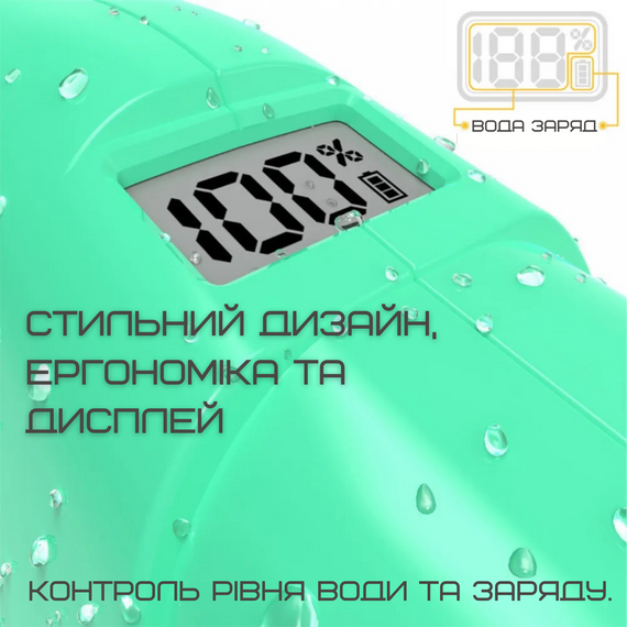 Водяний Бластер на Акумуляторі Потужний Електричний Пістолет Водний з LED Екраном та Автоматичним Насосом Для Дітей та Дорослих | Зображення 3