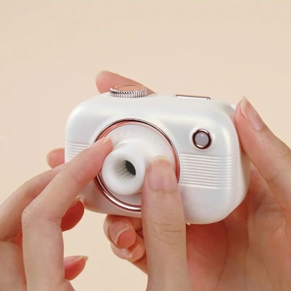 Смарт стимулятор 5-в-1 для клітора, сосків та точки G BeYourLover Alberta у вигляді фотоапарата, білий sexstyle | Зображення 5