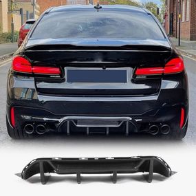 Диффузор заднего бампера V1 (для M5 F90 2017-2020, Карбон) для BMW 5 серия G30/31