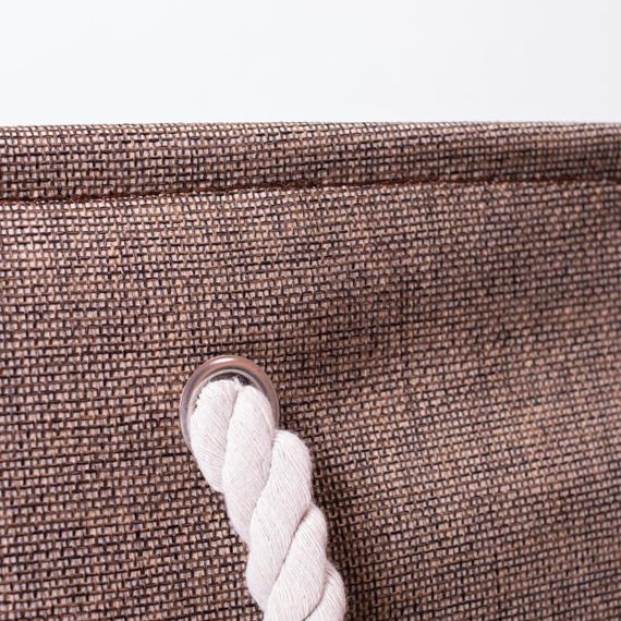 Кошик для білизни 40×33×36 (см) м'який 47 (л) Коричневий HP-41-1 | Зображення 2