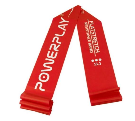 Стрічка-еспандер для фітнесу та реабілітації PowerPlay 4112 0.6 мм MediBand Heavy Червона (11 кг) (PP_4112_Red_Heavy) | Зображення 2