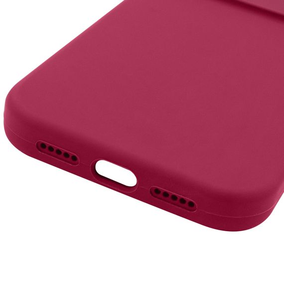 Чохол Silk Full Camera Protective (AA) NO LOGO для Apple iPhone 17 (6.3") Червоний / Rose Red | Зображення 3