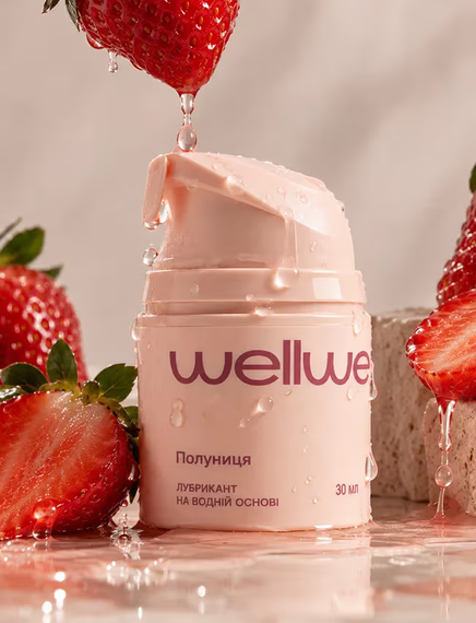 Оральный лубрикант WellWet, со вкусом клубники, 30 мл Sex Aura | Зображення 3