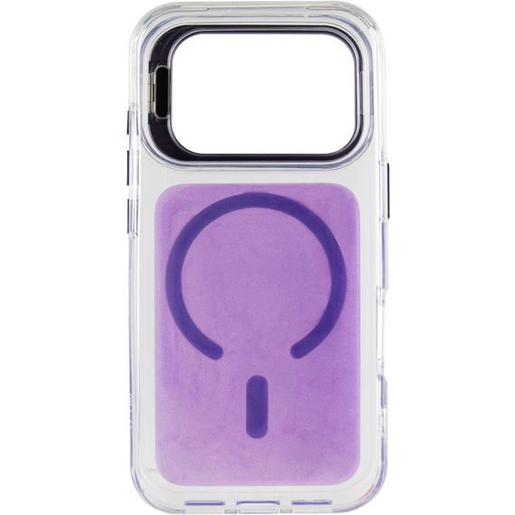 Чохол TPU+PC Jewel Sparkle with Magnetic Fit для Apple iPhone 17 Pro (6.3") Lavender Glitter | Зображення 2