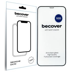 Стекло защитное BeCover Apple iPhone 11 10D Black (711323)