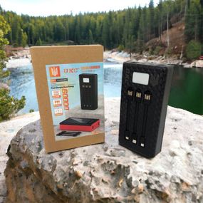 Портативна мобільна зарядка (Павербанк) POWER BANK SOLAR 60000MAH, переносний акумулятор FP-198 для телефону