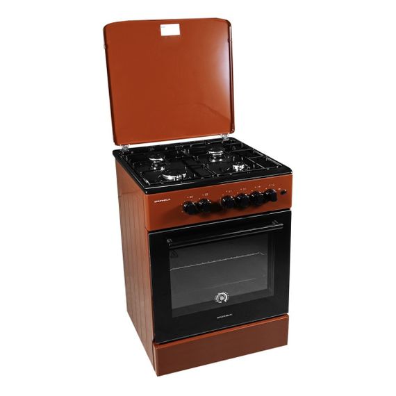 Плита газова коричнево-чорна Grunhelm G4FM6612BRB | Зображення 4