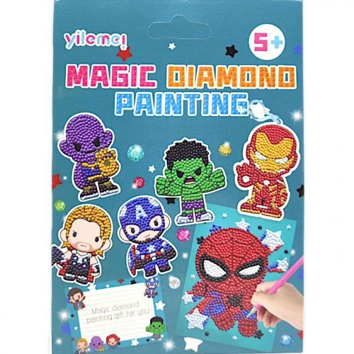 Уцінка. Алмазна мозаїка "Magic Diamond Painting: Супергерої" - Помята упаковка,