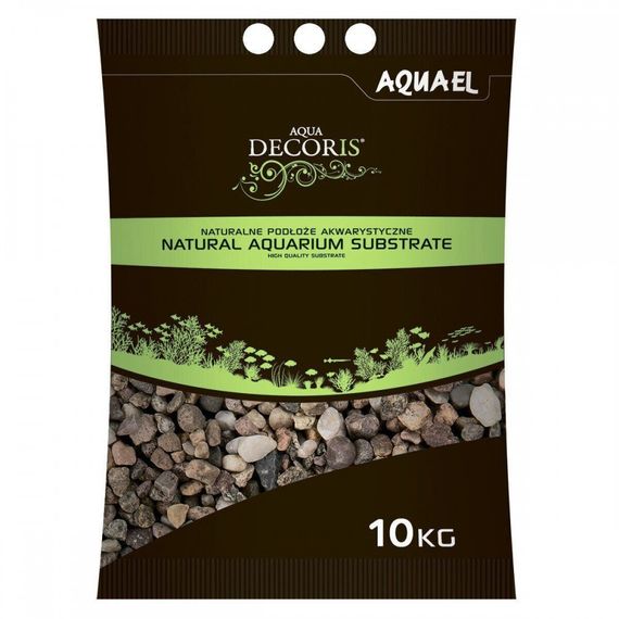 Ґрунт Aquael для акваріума гравій натуральний 5-10 мм 10 кг