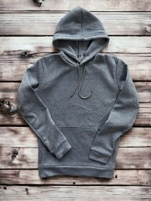 Женский теплый худи толстовка на флисе DA2444 размер XXL цвет серый